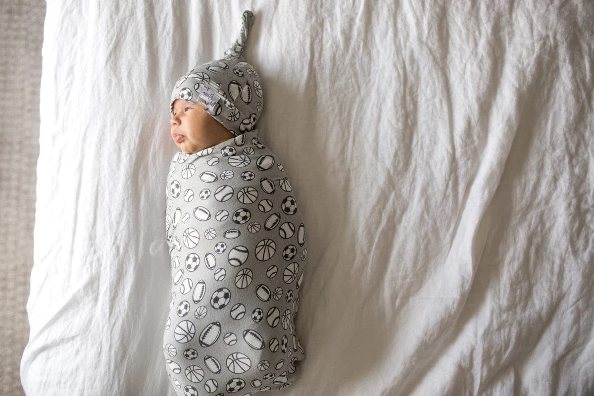 Copper Pearl Newborn Top Knot Hat - Champ - X001VB9289