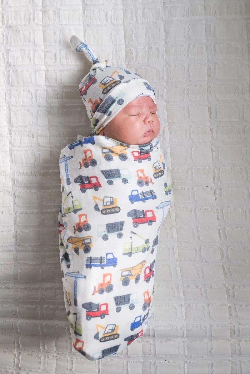 Copper Pearl Newborn Top Knot Hat - Diesel - X0022YB7ZP