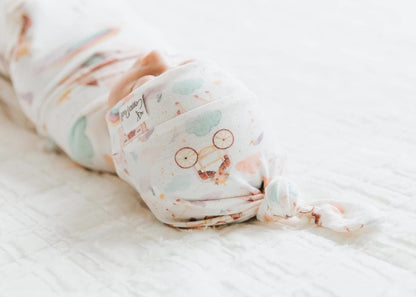 Copper Pearl Newborn Top Knot Hat - Enchanted - X0022XCLQF
