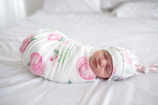 Copper Pearl Newborn Top Knot Hat - Grace - X001GXWEFP