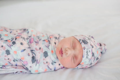 Copper Pearl Newborn Top Knot Hat - Morgan - X001O56VBN