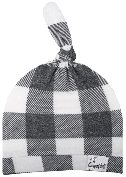 Copper Pearl Newborn Top Knot Hat - Scotland - X002QRCVEJ