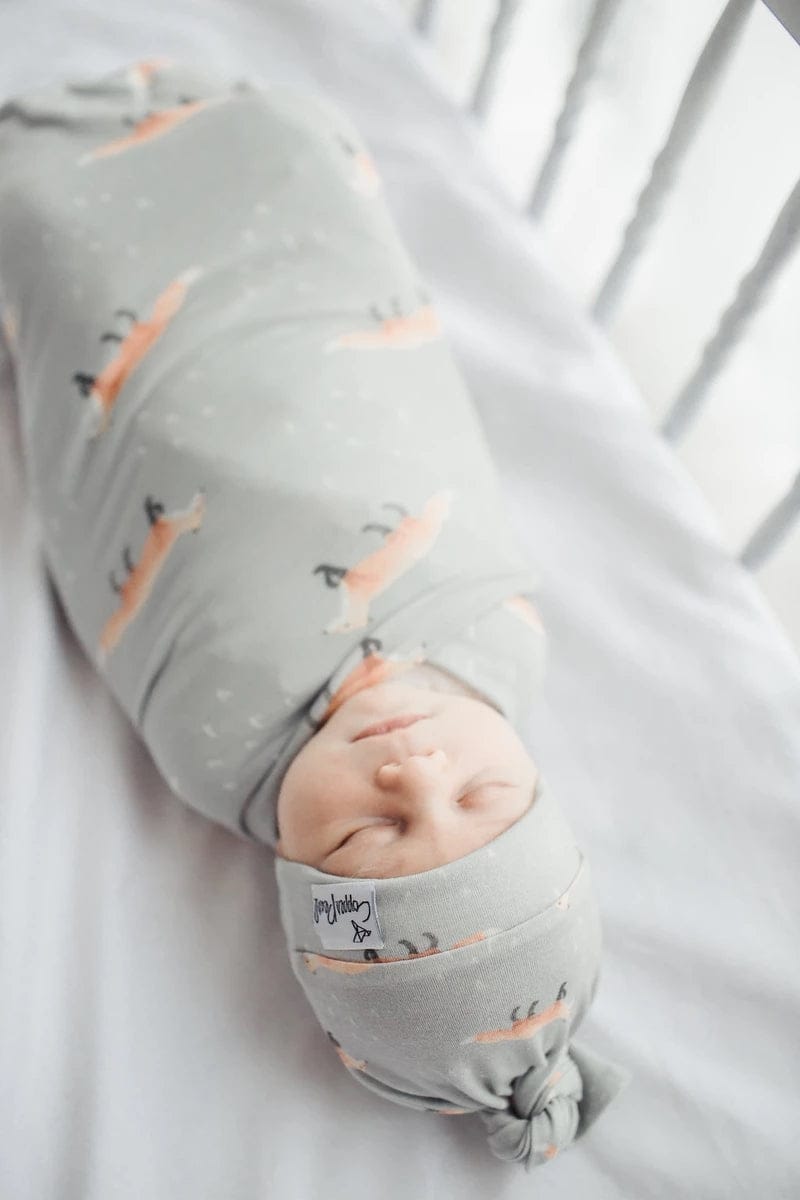 Copper Pearl Newborn Top Knot Hat - Swift - X001ML0BPL