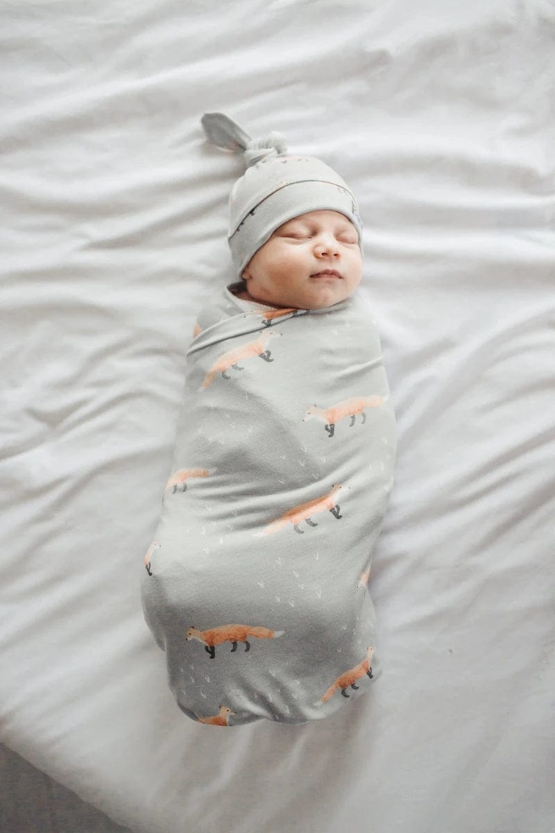 Copper Pearl Newborn Top Knot Hat - Swift - X001ML0BPL