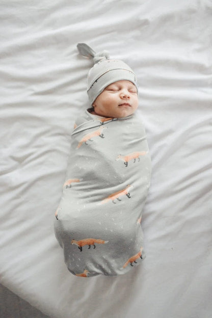 Copper Pearl Newborn Top Knot Hat - Swift - X001ML0BPL