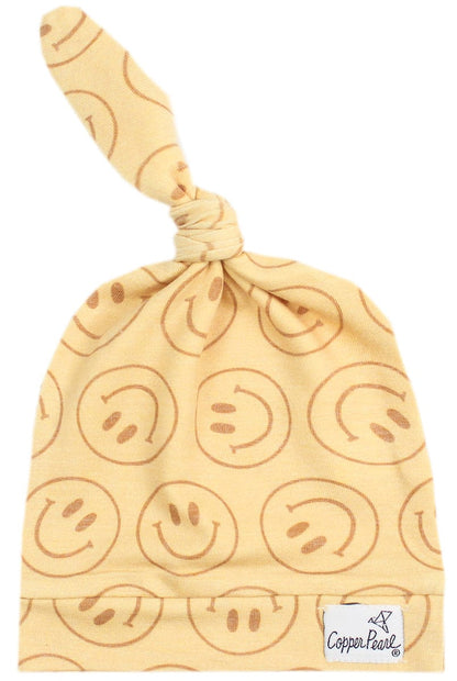 Copper Pearl Newborn Top Knot Hat - Vance - X003914RR5