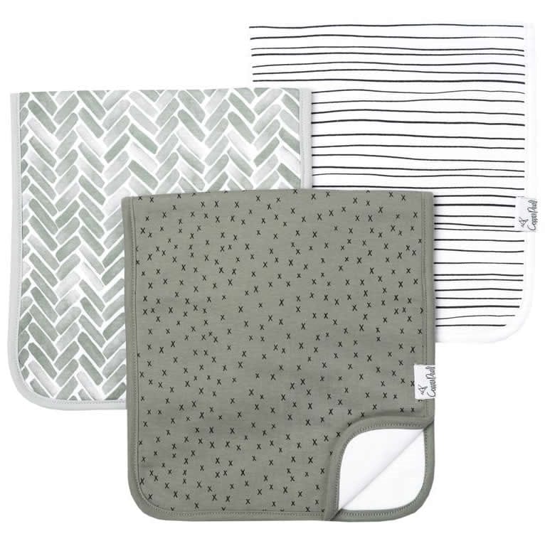 Copper Pearl Premium Burp Cloths, 3 Pack - Alta - X001P10SZV