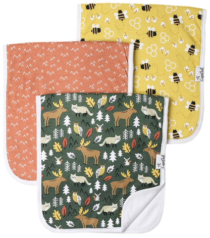 Copper Pearl Premium Burp Cloths, 3 Pack - Atwood - X002XJUBTR