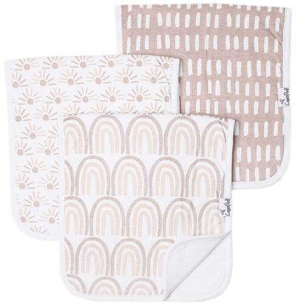 Copper Pearl Premium Burp Cloths, 3 Pack - Bliss - X002VC9WK5