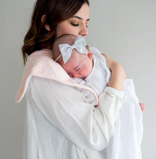 Copper Pearl Premium Burp Cloths, 3 Pack - Blush - X001AKDIG3