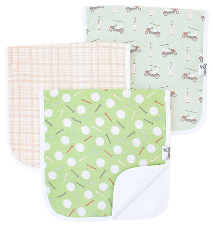 Copper Pearl Premium Burp Cloths, 3 Pack - Bogey - X003H60IUH
