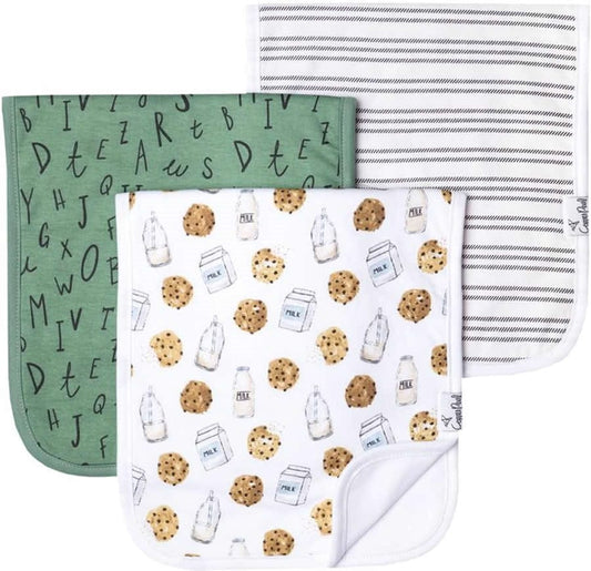 Copper Pearl Premium Burp Cloths, 3 Pack - Chip