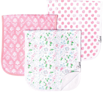 Copper Pearl Premium Burp Cloths, 3 Pack - Claire - X001DES2NP