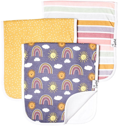 Copper Pearl Premium Burp Cloths, 3 Pack - Hope - X002GTNXIP