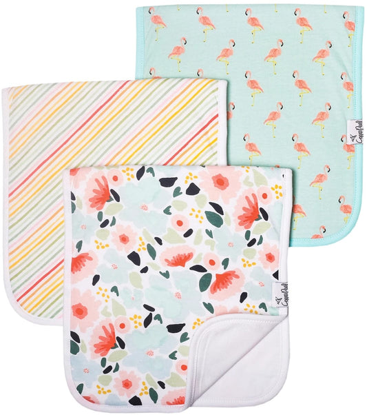 Copper Pearl Premium Burp Cloths, 3 Pack - Leilani