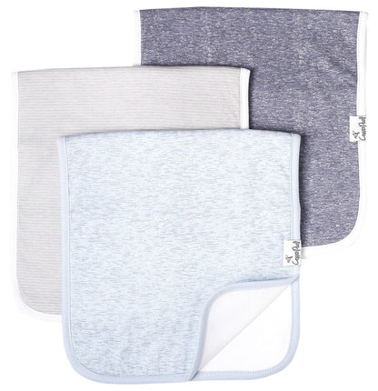 Copper Pearl Premium Burp Cloths, 3 Pack - Lennon - X002FJ898Z
