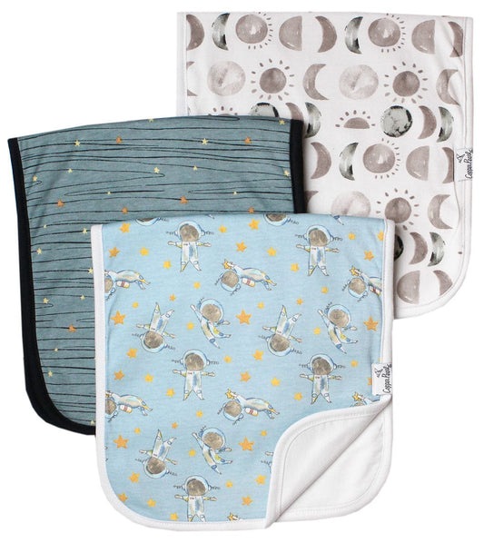 Copper Pearl Premium Burp Cloths, 3 Pack - Neil - X003ELTHIJ