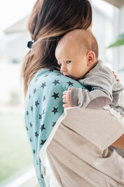 Copper Pearl Premium Burp Cloths, 3 Pack - Varsity - X001VBGL15