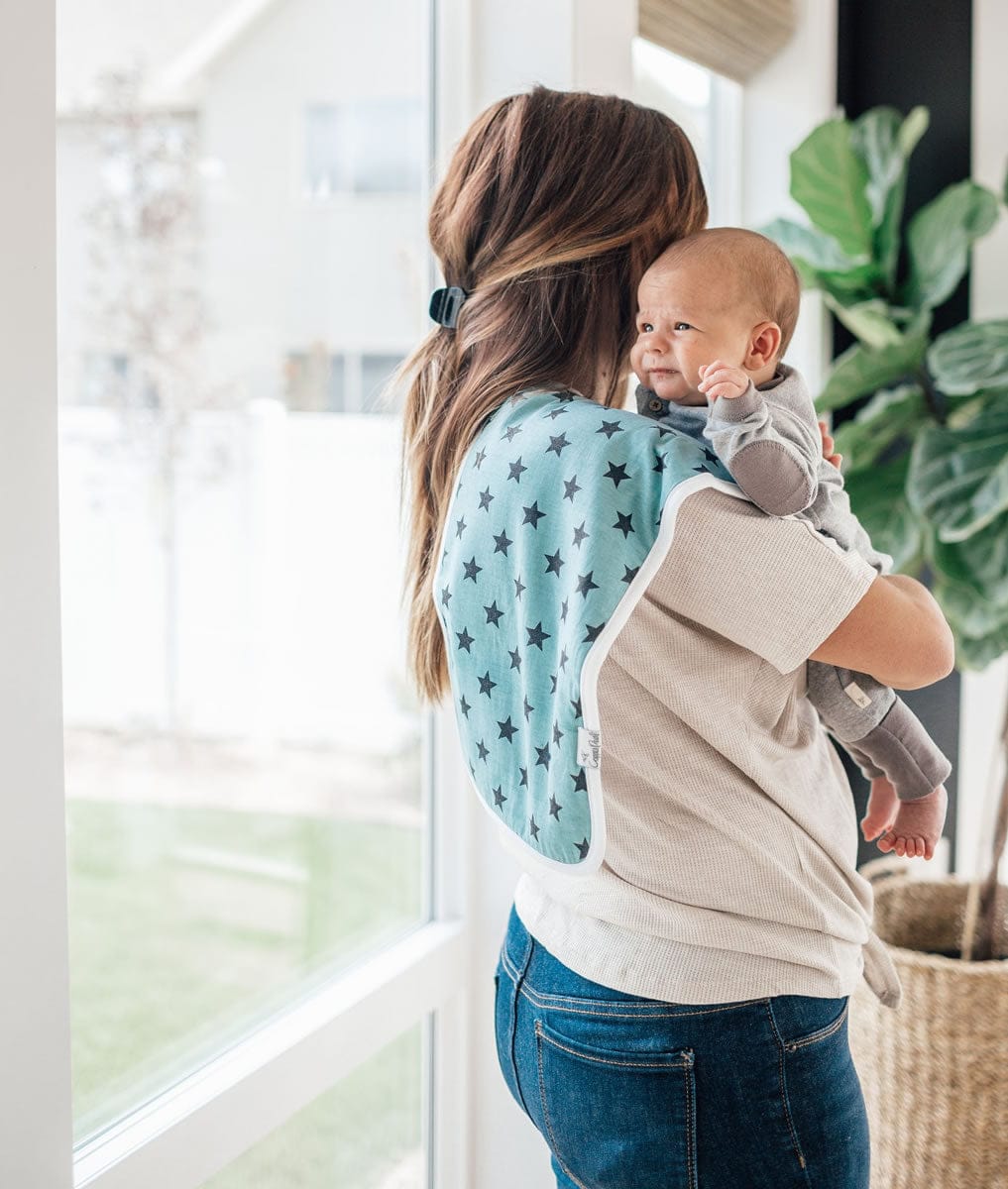 Copper Pearl Premium Burp Cloths, 3 Pack - Varsity - X001VBGL15