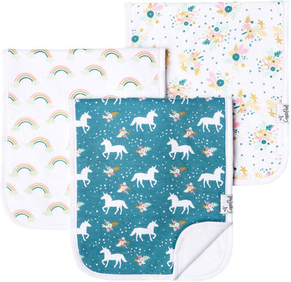 Copper Pearl Premium Burp Cloths, 3 Pack - Whimsy - X001IHBPX1