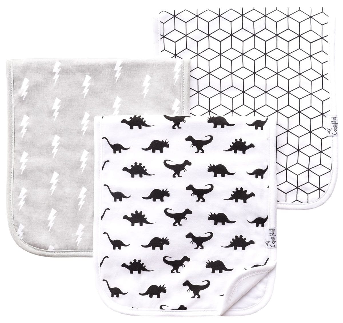 Copper Pearl Premium Burp Cloths, 3 Pack - Wild - X001DEU23D