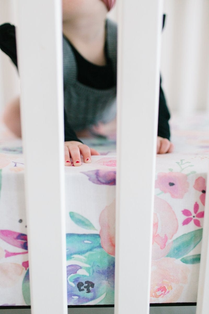 Copper Pearl Premium Fitted Crib Sheet - Bloom - X001Z6KQCL