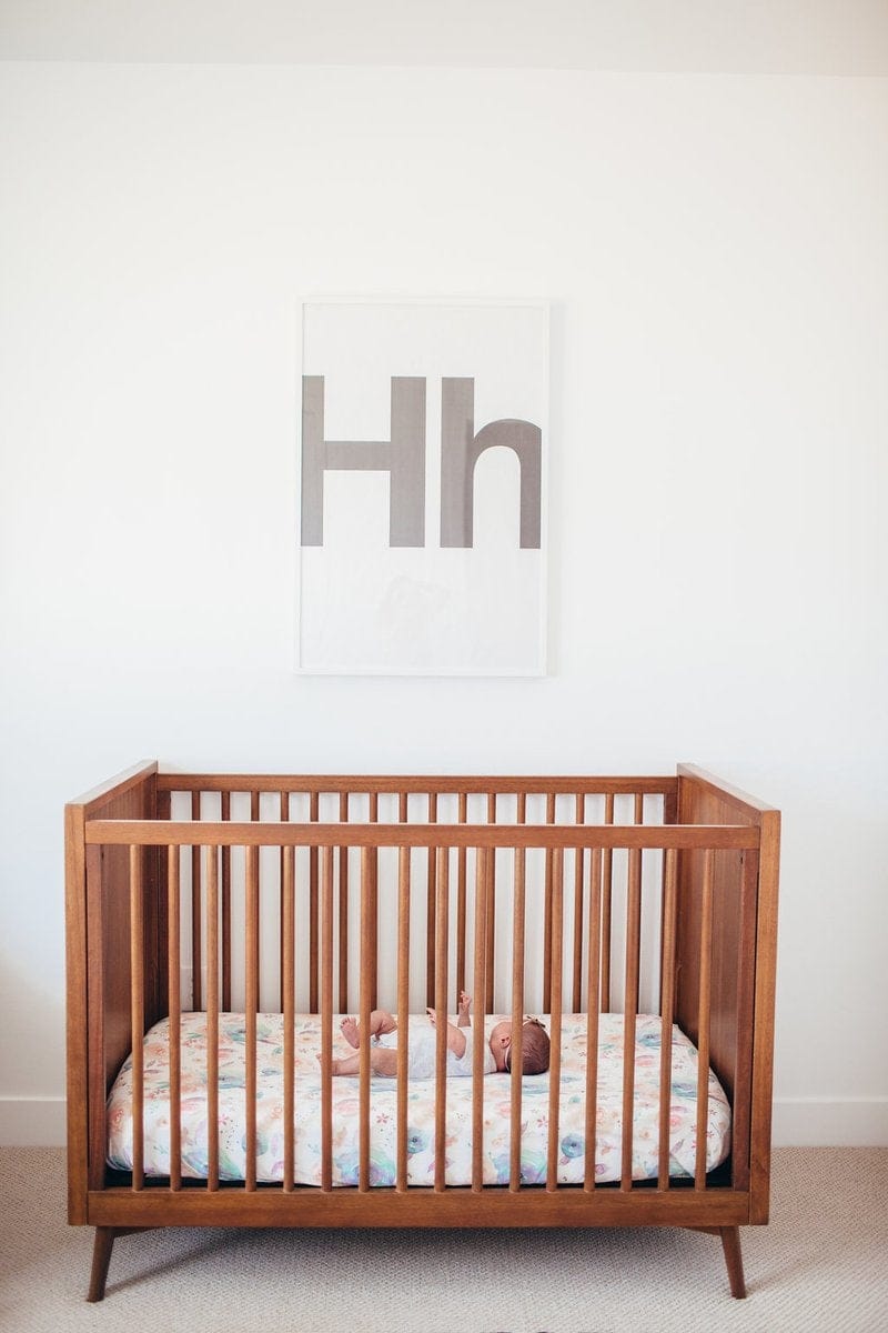 Copper Pearl Premium Fitted Crib Sheet - Bloom - X001Z6KQCL