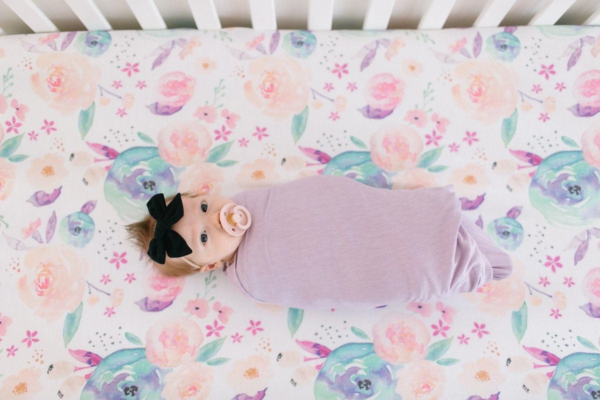 Copper Pearl Premium Fitted Crib Sheet - Bloom - X001Z6KQCL