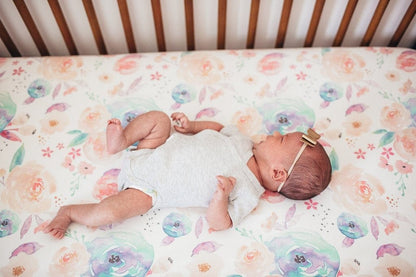 Copper Pearl Premium Fitted Crib Sheet - Bloom - X001Z6KQCL