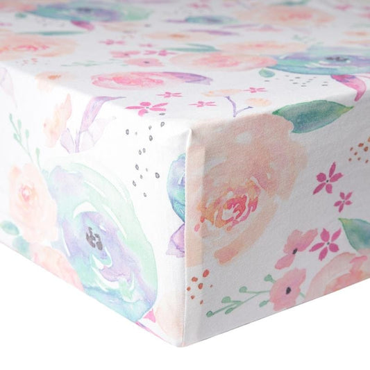 Copper Pearl Premium Fitted Crib Sheet - Bloom - X001Z6KQCL