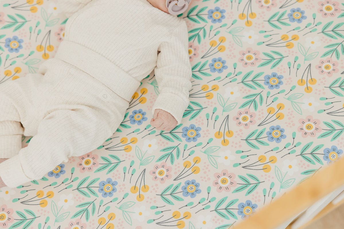 Copper Pearl Premium Fitted Crib Sheet - Clara - X003H7L3TV