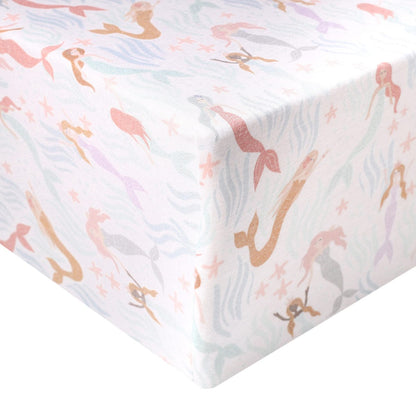 Copper Pearl Premium Fitted Crib Sheet - Coral - X002UOMTQX