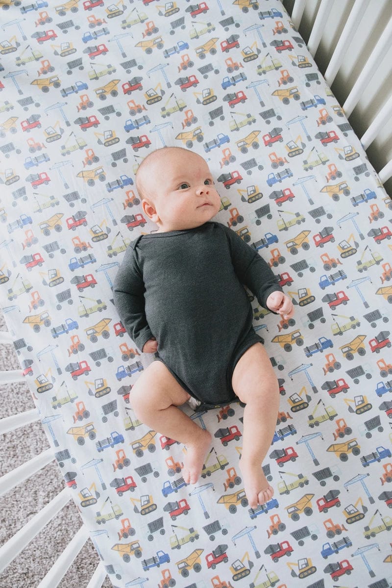 Copper Pearl Premium Fitted Crib Sheet - Diesel - X0029M1FEN