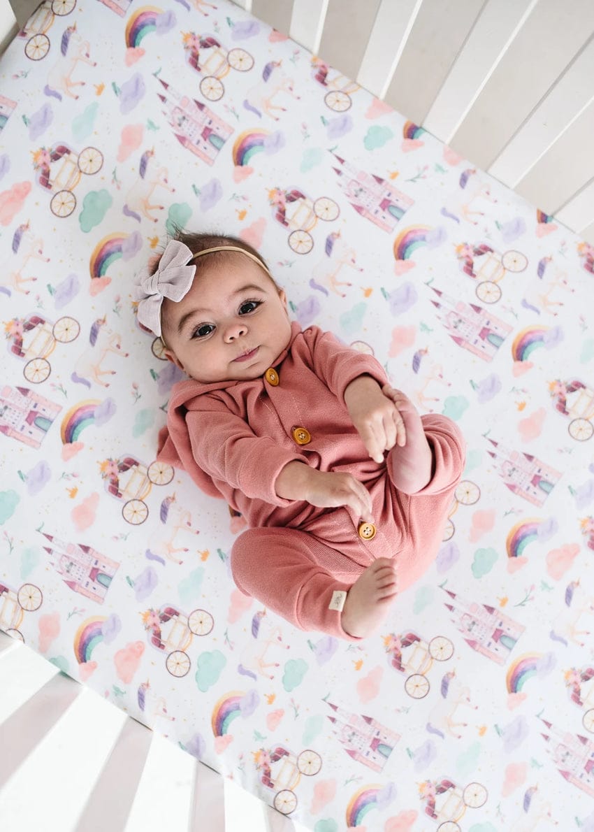 Copper Pearl Premium Fitted Crib Sheet - Enchanted - X0029BON4X