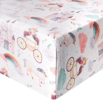 Copper Pearl Premium Fitted Crib Sheet - Enchanted - X0029BON4X