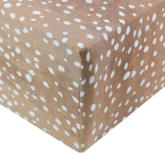 Copper Pearl Premium Fitted Crib Sheet - Fawn
