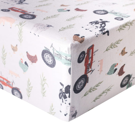 Copper Pearl Premium Fitted Crib Sheet - Jo - X002KWZ435