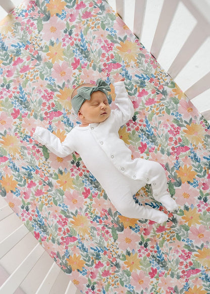 Copper Pearl Premium Fitted Crib Sheet - Lark - X0029BOLJF