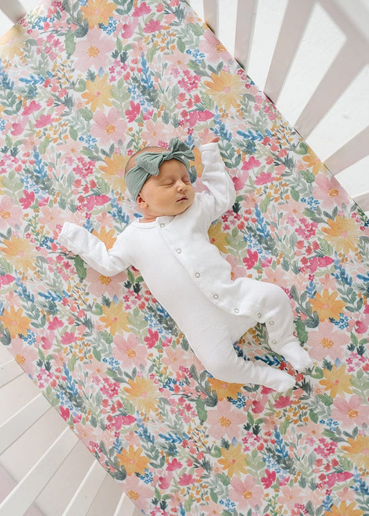Copper Pearl Premium Fitted Crib Sheet - Lark - X0029BOLJF