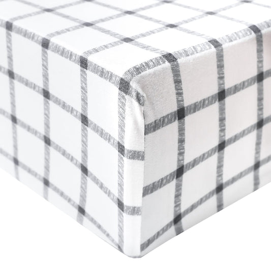 Copper Pearl Premium Fitted Crib Sheet - Ledger