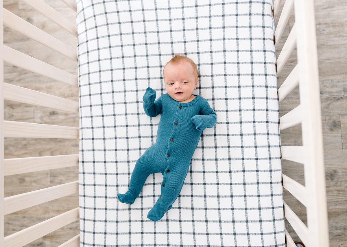Copper Pearl Premium Fitted Crib Sheet - Ledger - X002KDNTM7