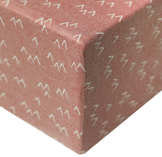 Copper Pearl Premium Fitted Crib Sheet - Rocky - X002ZMILC1