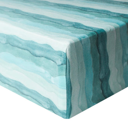 Copper Pearl Premium Fitted Crib Sheet - Waves - X0029NKGXD