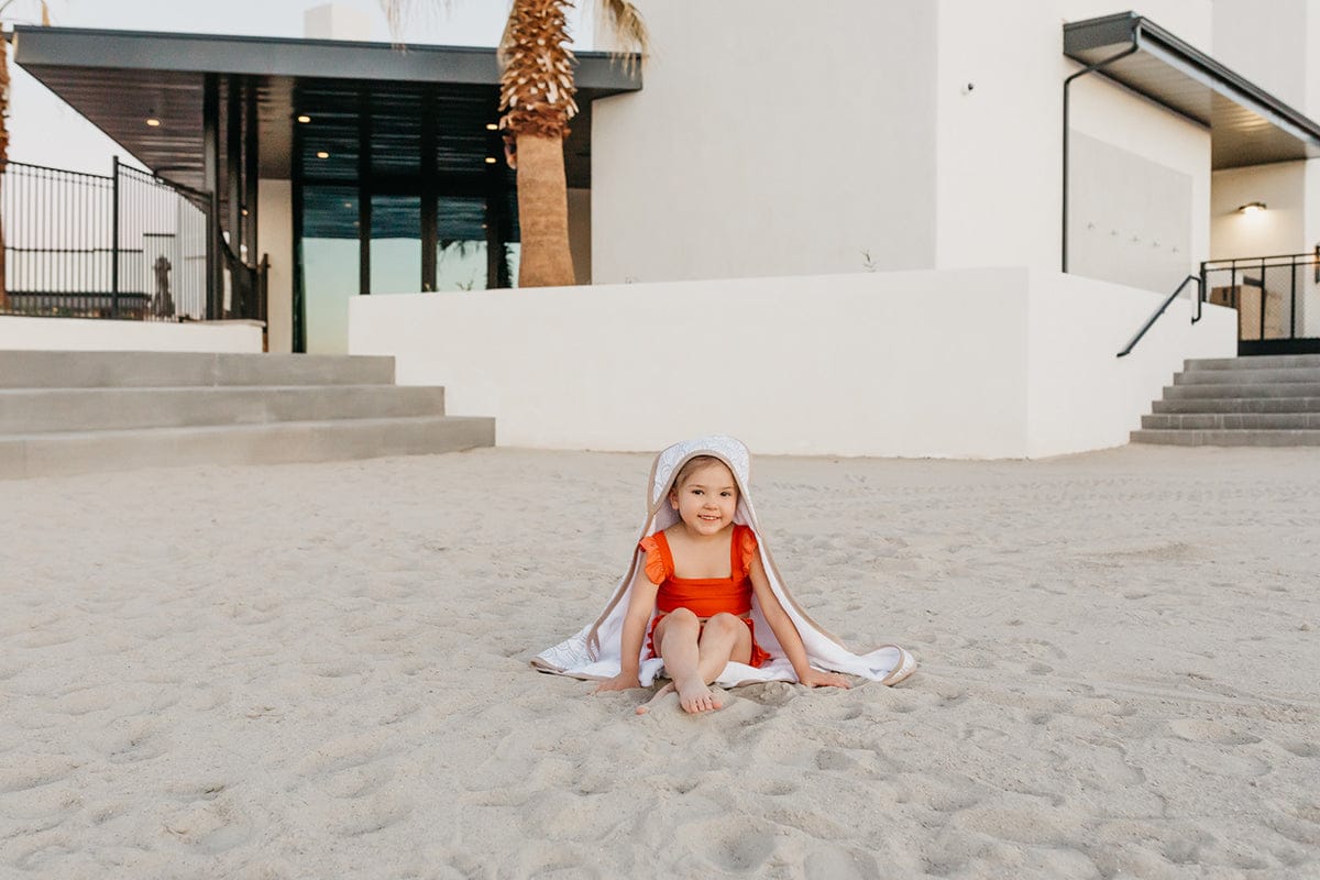 Copper Pearl Premium Hooded Towel - Bliss - X002VCJF39