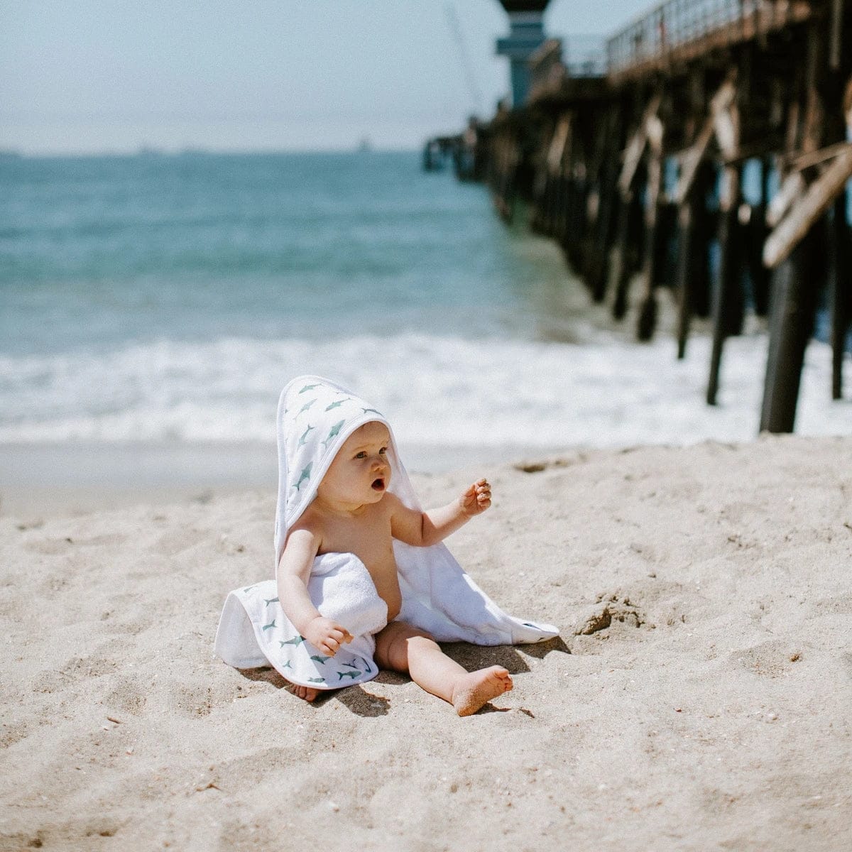 Copper Pearl Premium Hooded Towel - Pacific - X0026LCRK3