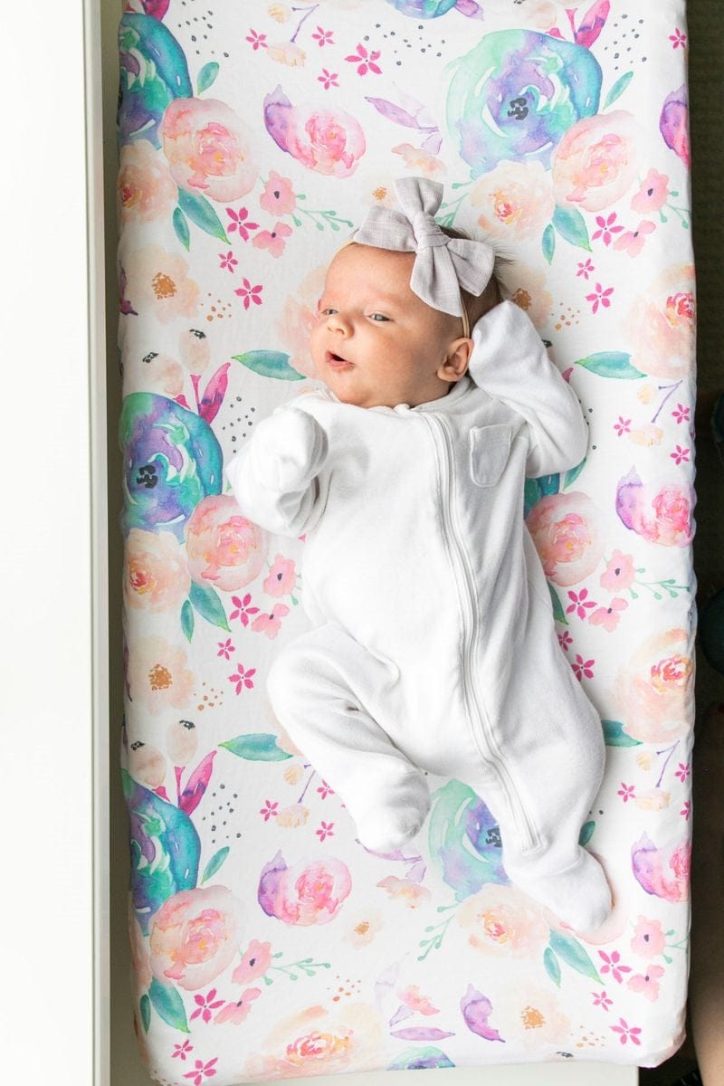 Copper Pearl Premium Knit Diaper Changing Pad Cover - Bloom - X001Z77TRP