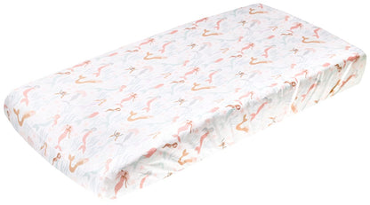 Copper Pearl Premium Knit Diaper Changing Pad Cover - Coral - X002UOQNH9