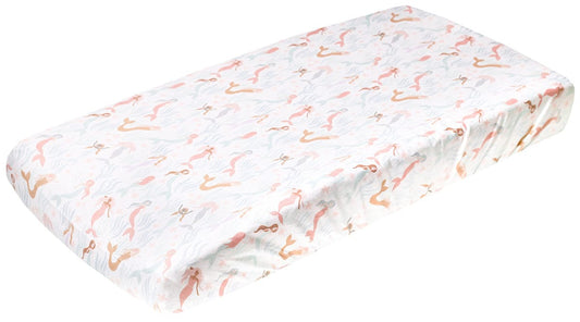 Copper Pearl Premium Knit Diaper Changing Pad Cover - Coral - X002UOQNH9