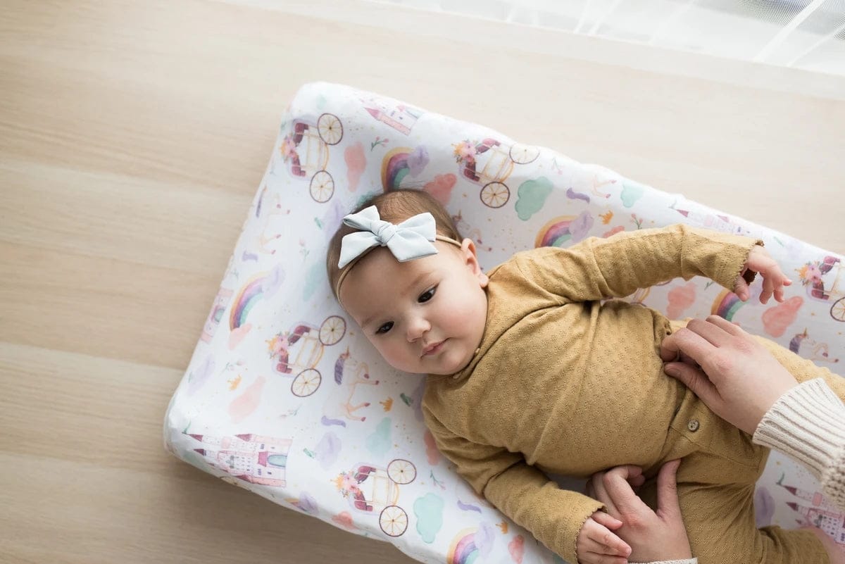 Copper Pearl Premium Knit Diaper Changing Pad Cover - Enchanted - X0029FAE83