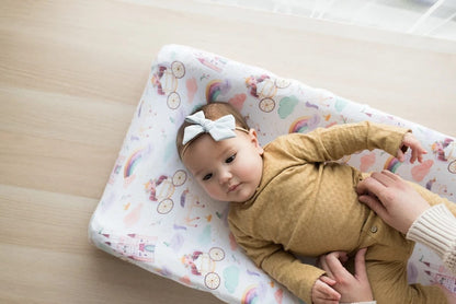 Copper Pearl Premium Knit Diaper Changing Pad Cover - Enchanted - X0029FAE83